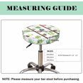 thumbnail image 4 of Velvet Bar Stool Covers Round Stool Cushion Covers Stool Chair Covers Barstool Covers Slipcovers, Stretchy & Elastic Edge Soft Fabric Machine Washable, Dia 12 Inch, Green Plants Leaves, 4 of 6
