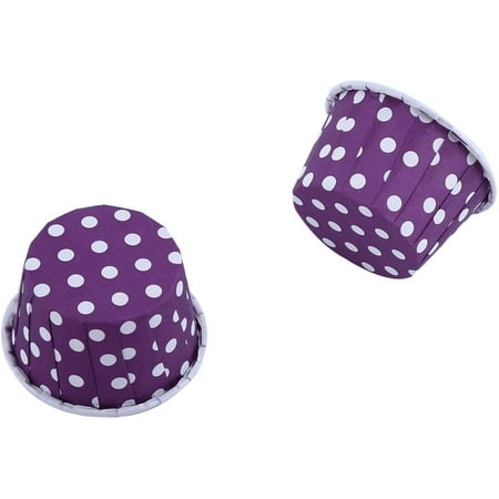 100Pcs Cupcake Cases for Baking Katbite Muffin Liners Disposable for Wedding Birthday Party Home Cooking plies(Purple)