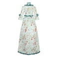 thumbnail image 3 of Femmes Vintage Robes Classiques Cou Carré Cour Robe de Soirée Vintage Robe Cosplay Robes de Retour, 3 of 4