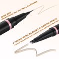thumbnail image 3 of Kit de maquillaje LAVONE para cejas con microblading impermeable, color castaño, 3 of 7