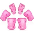 thumbnail image 6 of Jeexi 6 Pack Knee & Elbow Pads for Kids Youth Children Guards Protective Gear Pad Set for Roller Skates Cycling BMX Bike Skateboard Inline Skating's Scooter Riding Sports (Pink), 6 of 10