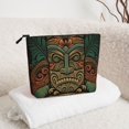 thumbnail image 6 of Makeup Bag Small Cosmetic Bags for Women Travel Toiletry Bag Zipper Pouch Purse Organizer Pouches, Retro Tiki Tribal Hawaiian Vintage, 6 of 7
