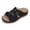 Black, variant on HNMKIU Women Sandals Comfortable Women's Slides with Floral Hollow Out Design for Daily Leisure Thick Sole Open Toe Footwear for Casual Outfits Summer Shoes Beige,5.5