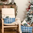 thumbnail image 2 of Merry Christmas Throw Pillow Covers 18x18 Inch Set of 4, Xmas Trees Truck Buffalo Plaid Believe Farmhouse Decorative Cushion Cases for Home Decoration G421-18, 2 of 6