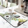 thumbnail image 2 of Convenient and Absorbent Coffee Drying Mat - Non-Slip Rubber Back Dish Pad, Hide Stains on Kitchen Counter, Coffee Mat Suitable for Dish Racks and Diatom Mud Coffee Makers, Size 19.5x12in, 2 of 7