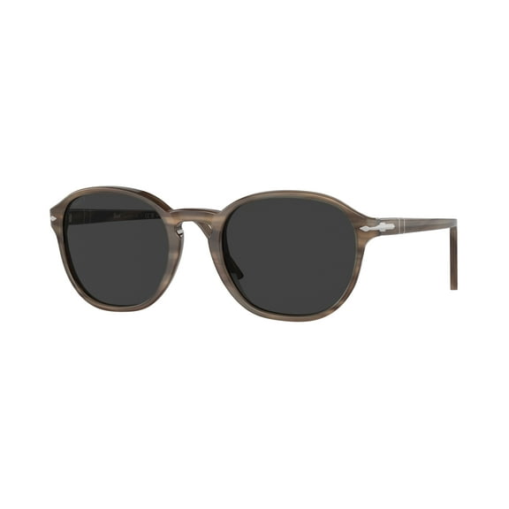 Sunglasses Persol PO 3343 S 120848 Striped Brown Polar Black Grey
