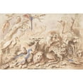 thumbnail image 3 of Giovanni Francesco Castiglione 24x18 Black Modern Framed Museum Art Print Titled - A Congress of Animals (1641-1710), 3 of 5