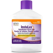 Ohm InstaLax Laxative Powder with PEG 3350, Stool Softener – For Gentle Constipation Relief, 26.9 oz (45 Doses)