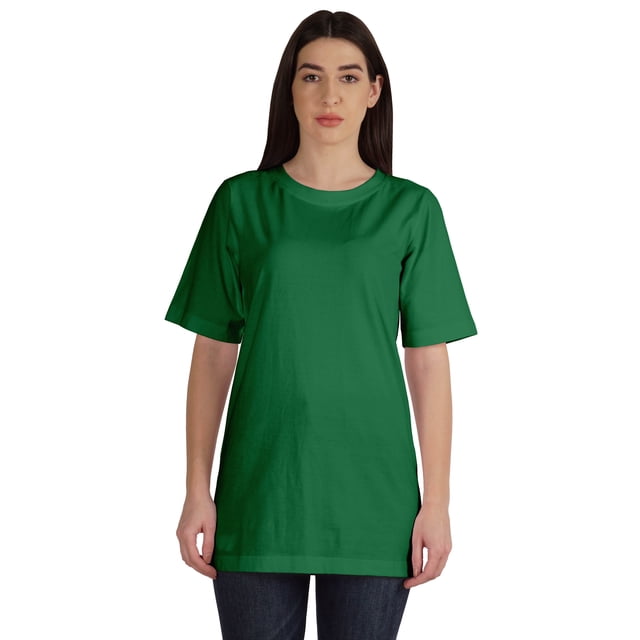Inkmeso T-Shirt Basique en Coton à Col Rond pour Femmes Coupe Ample Décontractée Long pour Entraînement