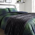 thumbnail image 2 of Mainstays Channel Faux Fur Blanket, Greystone, Full/Queen, 86" x 90", 2 of 6