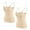 Women's Bras Beige, variant on Women's Everyday Bras, Women Camisole with Shelf Bra Spaghetti Strap Cotton Undershirts 2 Pack Layering Tank Tops with Built in Bra S-XL Mother's Day Gifts