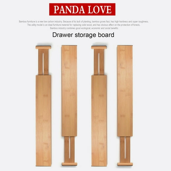 Adjustable Bamboo Drawer Dividers Expandable Organizer Household Bedroom Tools