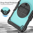 thumbnail image 5 of Allytech Lenovo Tab M10 Plus 10.6" Case 3rd Gen 2022 TB-125F/TB-128F, Build-in Screen Protector Shoulder Strap 360 Rotating Kickstand Hand Strap Shock Absorbent Cover for Lenovo Tab M10 Plus 10.6", 5 of 8
