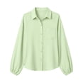 thumbnail image 6 of GigrtiJin Cotton Button Down Shirts for Womens Long Sleeve Collared Loose Blouses Dressy Casual Work Button up Shirts with Pockets, 6 of 7