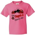 thumbnail image 3 of Inktastic My Papa Loves Me with Cute Ladybugs Youth T-Shirt, 3 of 5
