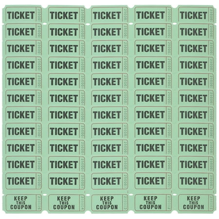 CCOCC 2026 New 100Pcs Raffle Tickets Party Game Festival Universal Tickets for Events Carnivals for Birthday,Fundraiser,School,Fair,Lottery,Party Games,Giveaway