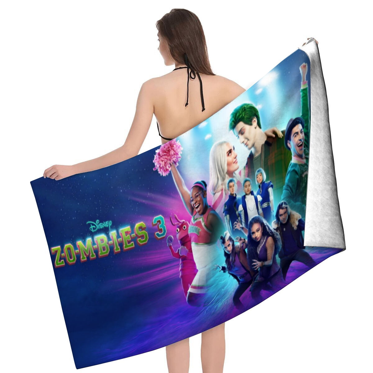 zombies Gifts Beach Towel for Women Girl Birthday Inspired Fan Bath Outdoor Music Lover