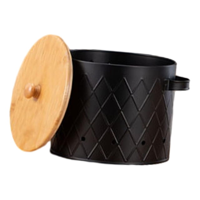 Potato Storage Tins Kitchen Canisters for Farmhouse Decor Countertop Kitchen Black Large