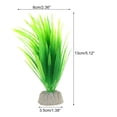 thumbnail image 2 of Unique Bargains 2 Pcs Aquarium Plants Decorations Artificial Aquatic Plant Green 5.12", 2 of 6