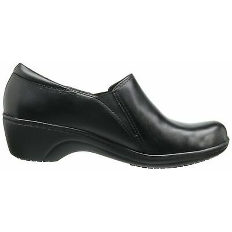 Clarks womens Grasp Chime Slip On Loafer Black 8.5 Wide US