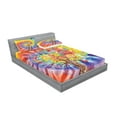 thumbnail image 2 of Ambesonne Colorful Fitted Sheet & Pillow Sham Set, Music Tree Instruments, Full, Multicolor, 2 of 2