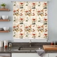 thumbnail image 5 of Red Mushrooms Sheer Curtains 63 Inches Long, Elegant Pastoral Botanical Vintage Art Light Filering Curtains, Breathable Simi Curtain Privacy Drapes for Living Room Bedroom Window Treatment, 5 of 9