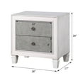thumbnail image 3 of Acme Furniture ACME Katia Nightstand, Rustic Gray & White Finish, 3 of 7