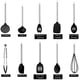 thumbnail image 3 of COCINA CON COLOR Utensilios de Cocina de Silicona Juego de Utensilios de Cocina Utensilios de Cocina de Silicona Fáciles de Limpiar Utensilios de Cocina para Utensilios de Cocina Antiadherentes Juego, 3 of 5