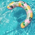 thumbnail image 5 of Inflatable Donut Swim Float, Pool Water Tube, Thick PVC Floating Ring for Outdoor Summer Use, Durable Lightweight Design with Fast Inflate Deflate Faucet for Lake Beach Leisure Activities, 5 of 6