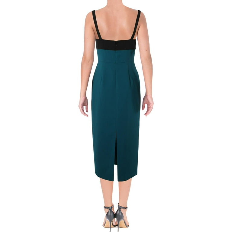 JILL Jill Stuart Womens Sleeveless V Neck Midi Dress