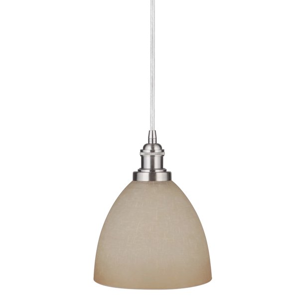 Instant Pendant Recessed Light Conversion Kit Brushed Nickel Linen