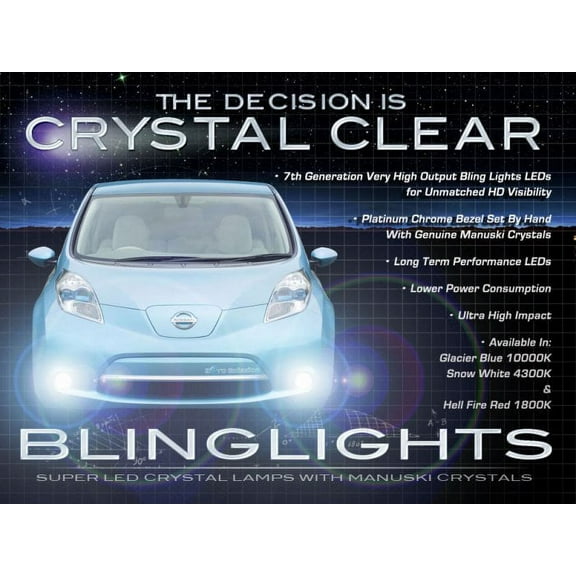 2011 2012 2013 Nissan Leaf LED Fog Lamp Driving Light Kit foglamps pair