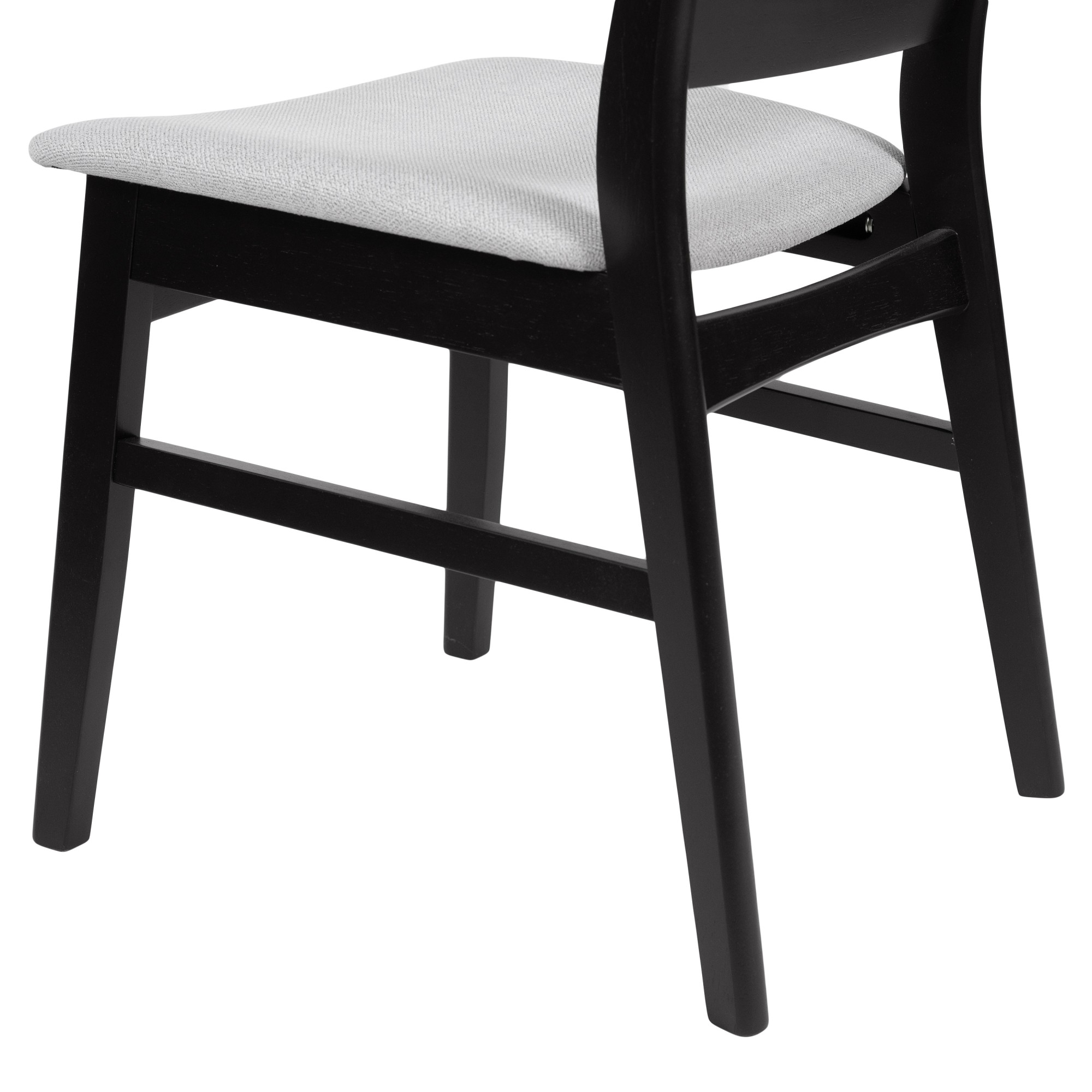 Aukfa 18"H Upholstered Side Chairs Set of 2, Mid Century Modern Dining Chairs with Curved Backrest for Kitchen, Dining Room, Living Room, Gary