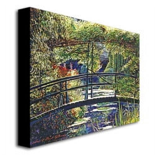Trademark Art "Giverny Footbridge" Canvas Wall Art by David Lloyd Glover