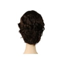 thumbnail image 3 of European Human Hair Freeda Wig Regina Dark Brown With Reddish Highlights Multi-Directional Skin Top Size L, 3 of 5
