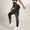 Pink, variant on Tummy Control Leggings for Women Color Block High Waist Hip Lifting Tapered Celsior Compression Leggings