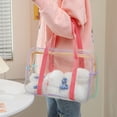 thumbnail image 4 of Bolso Verano playa PVC transparente gran capacidad Bolso estudiante misceláneas Bolso de almacenamiento, 4 of 6