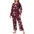 Cueply Womens Plus Size Pajamas Long Sleeve Pjs Sets Loungewear