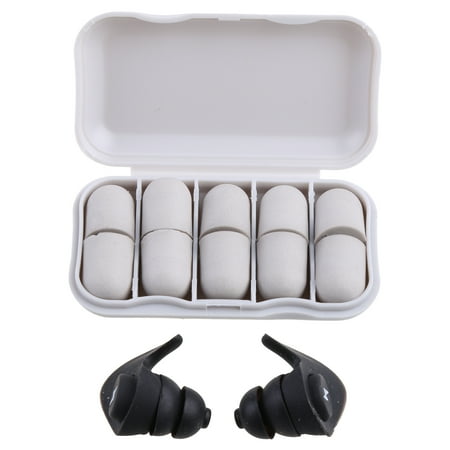 

RABBITH 3-layers Sleeping Earplugs Reusable Silicone Ear Plugs for Noise Cancelling Soft Foam Earplugs Set for Student Adult