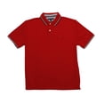 thumbnail image 1 of Polo Tommy Hilfiger con cuello a rayas para hombre rojo XS, 1 of 2