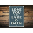 thumbnail image 1 of Lake Love Novelty Decor, Metal Wall Sign - 10x14 Inches, 1 of 4