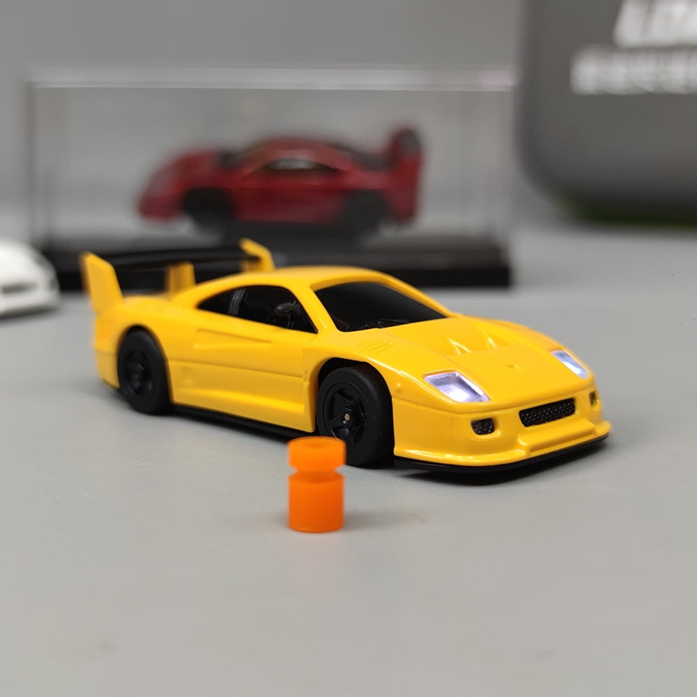 S100 1:76 Scale Mini RC Car, 2.4GHz Remote Control Car with LCD Screen, High Speed & Fast Charging, Portable Desktop Racing Vehicle for Adults