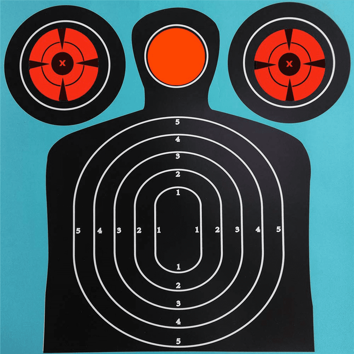 5X Target Stickers (Qty 125Pcs 3 Inch) Self Adhesive Targets for Hunting Targets