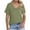 Army Green, variant on Womens Tops Short Sleeve Cotton V Neck T Shirt for Women Fashion Summer Soft Comfortable Solid Color Shirts (Pink XXL)