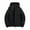 Black Jacket fot Men, variant on safuny Men's Warm Hooded Zipper Cardigan Windproof Waterproof Jacket Thick Long Sleeve Outdoor Casual Clothing Breathable Soft Fabric for Daily Wear Fashion Black L