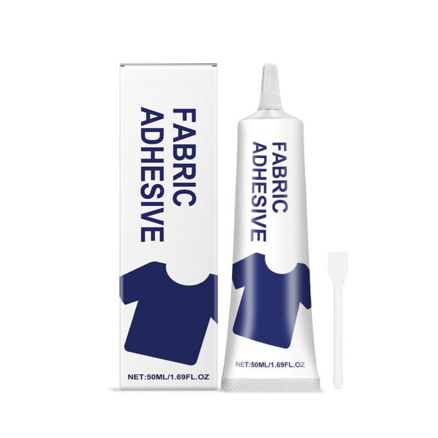 Strong Fabric Adhesive for Home Use, Quick-Drying Textile Glue, Bonds Cotton, Linen, Polyester & Blends, Repairs Tears & Seams, Durable & Non-Toxic, 50ml