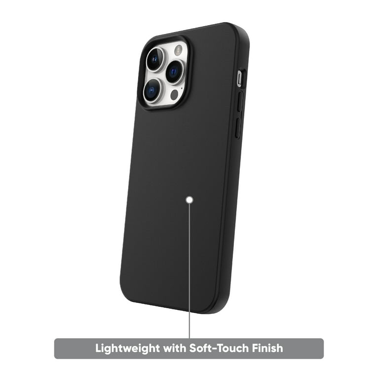 onn. Silicone Phone Case for iPhone 14 Pro Max - Black