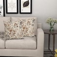 thumbnail image 6 of Vintage Floral Pillow Covers 18x18 Inch Set of 2 Brown Dark Grey Antique Flower Pattern Print Decorative Throw Pillowcases Retro Farmhouse Outdoor Cushion Cases Decor Rustic for Sofa Couch Bed, 6 of 6