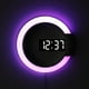 thumbnail image 3 of Large LED Digital Wall Clock, 12 inch Round Wall Alarm Clock with Remote Conrol RGB Night Light Temperature Alarms Wall Electronic, 3 of 5