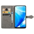 thumbnail image 6 of Feishell Embossed PU Leather Wallet Phone Case for OnePlus Nord N200 5G 6.49 inch,Full Protection Magnetic Clasp Flip Stand Card Slots Shockproof Protective Cover with Hand Strap,Gray, 6 of 10
